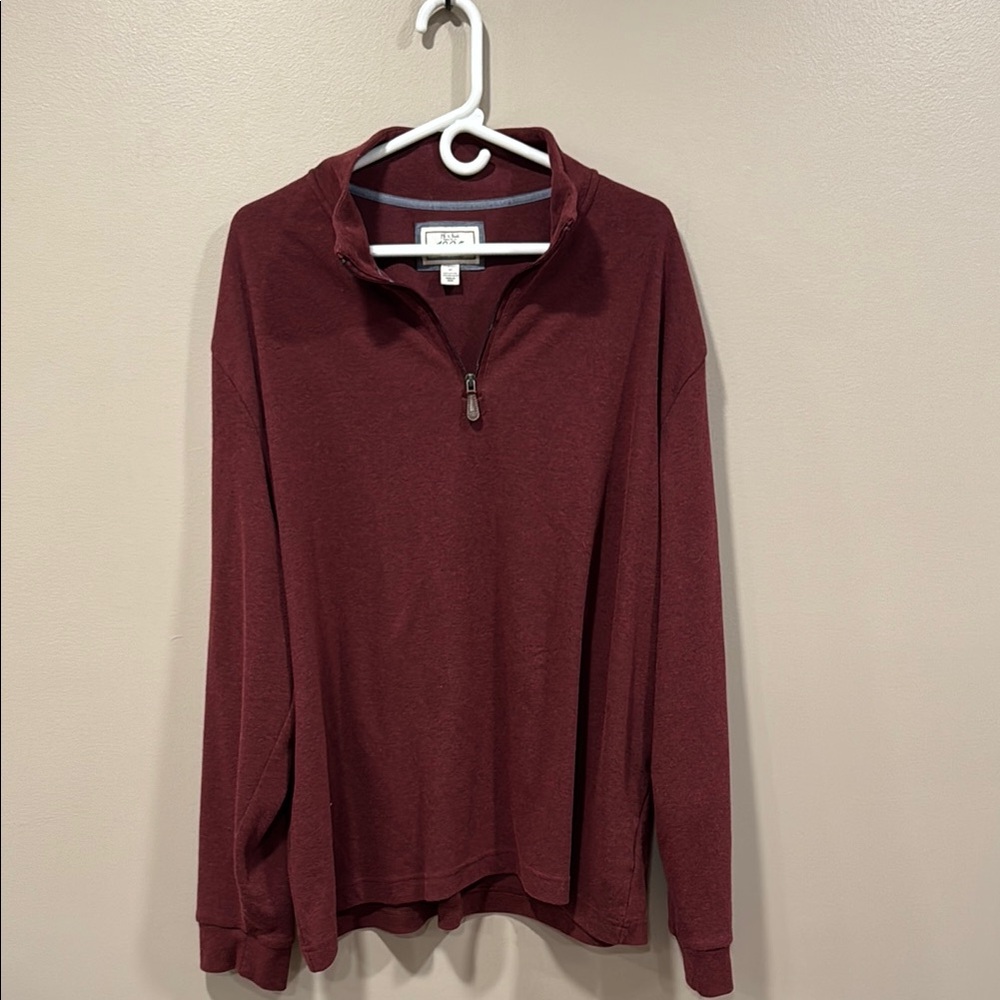 Burgundy Quarter-Zip Pullover